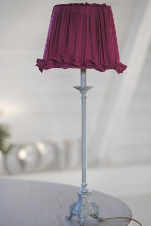 LAMPOR - LAMPSKÄRM MED FRILL - CERISE - LITEN