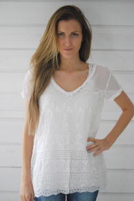 JOHNNY WAS - BLUS - WHITE