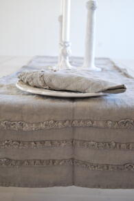 LÖPARE MED FRILL - LIGHT GREY