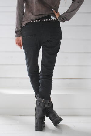 PLEASE  JEANS - NERO (SVARTA)