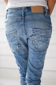 PLEASE JEANS LJUS DENIM