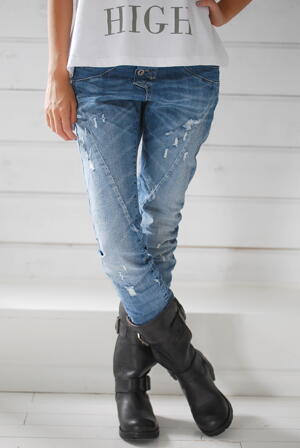PLEASE JEANS LJUS DENIM