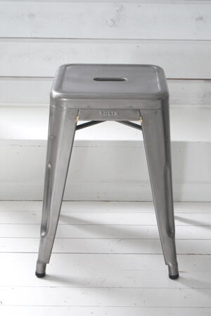 TOLIX - PALL 50 CM - BRUT VERNI BLANC