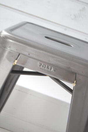 TOLIX - PALL 50 CM - BRUT VERNI BLANC