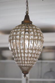 TAKLAMPA OVAL KRISTALL