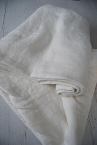 LINNEDUK I OFF WHITE 139x320 CM