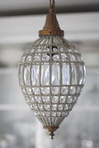 TAKLAMPA OVAL KRISTALL - LITEN