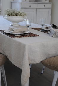 LINNEDUK NATUR 139x250 CM